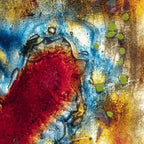 Love Is Heart Shaped - Original - SOLD by artist Amanda Jones - Wyecliffe Galleries