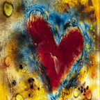 Love Is Heart Shaped - Original - SOLD by artist Amanda Jones - Wyecliffe Galleries