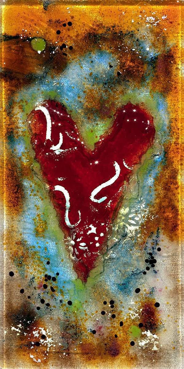 Love Is... - Original- SOLD by artist Amanda Jones - Wyecliffe Galleries