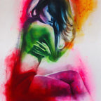 Maya - SOLD by artist Amon Sagyndyk - Wyecliffe Galleries