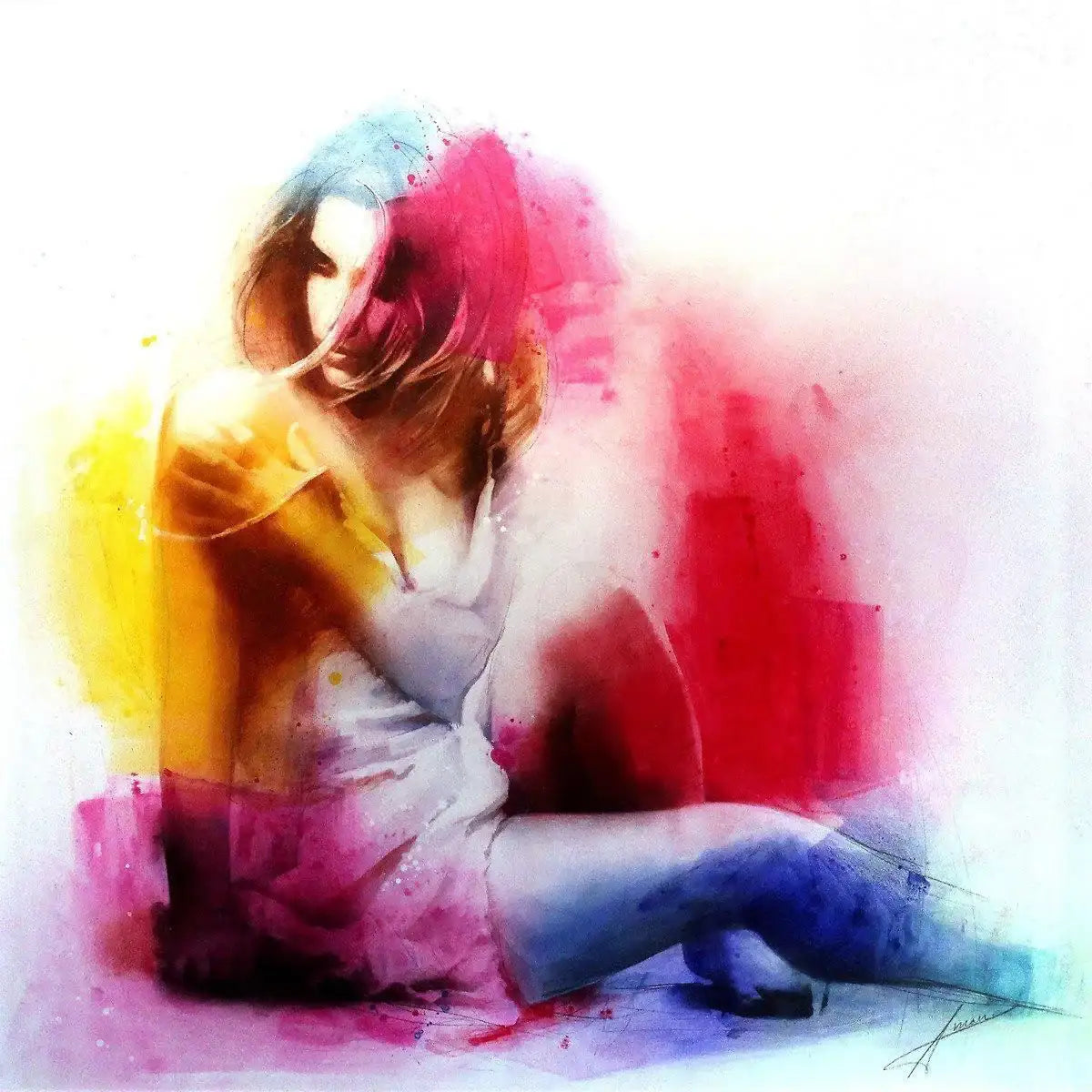 Olivia - SOLD by artist Amon Sagyndyk - Wyecliffe Galleries