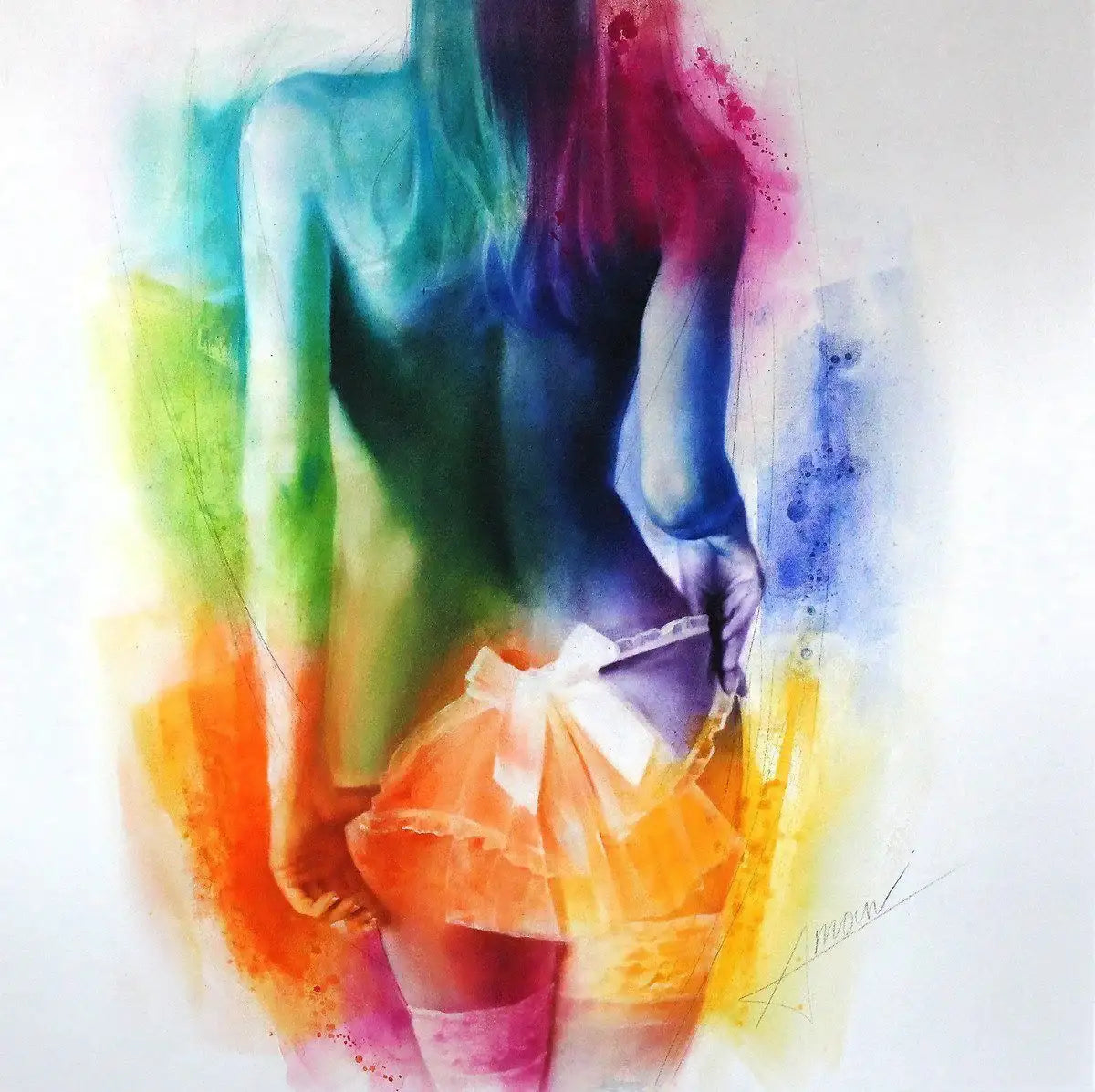 Tatyana - SOLD by artist Amon Sagyndyk - Wyecliffe Galleries