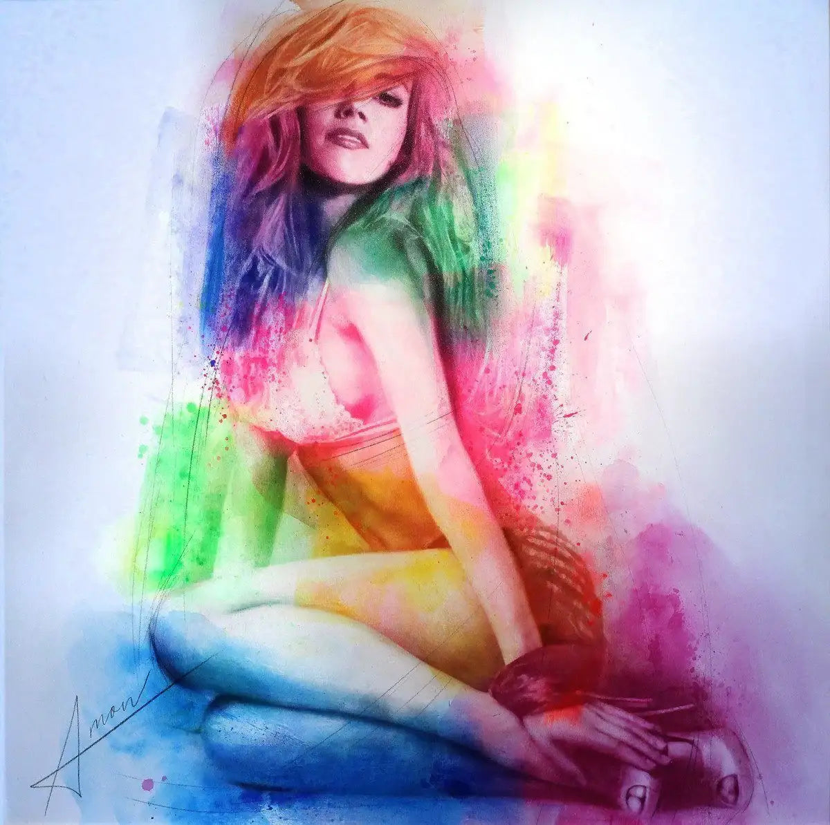 Valentina - SOLD by artist Amon Sagyndyk - Wyecliffe Galleries