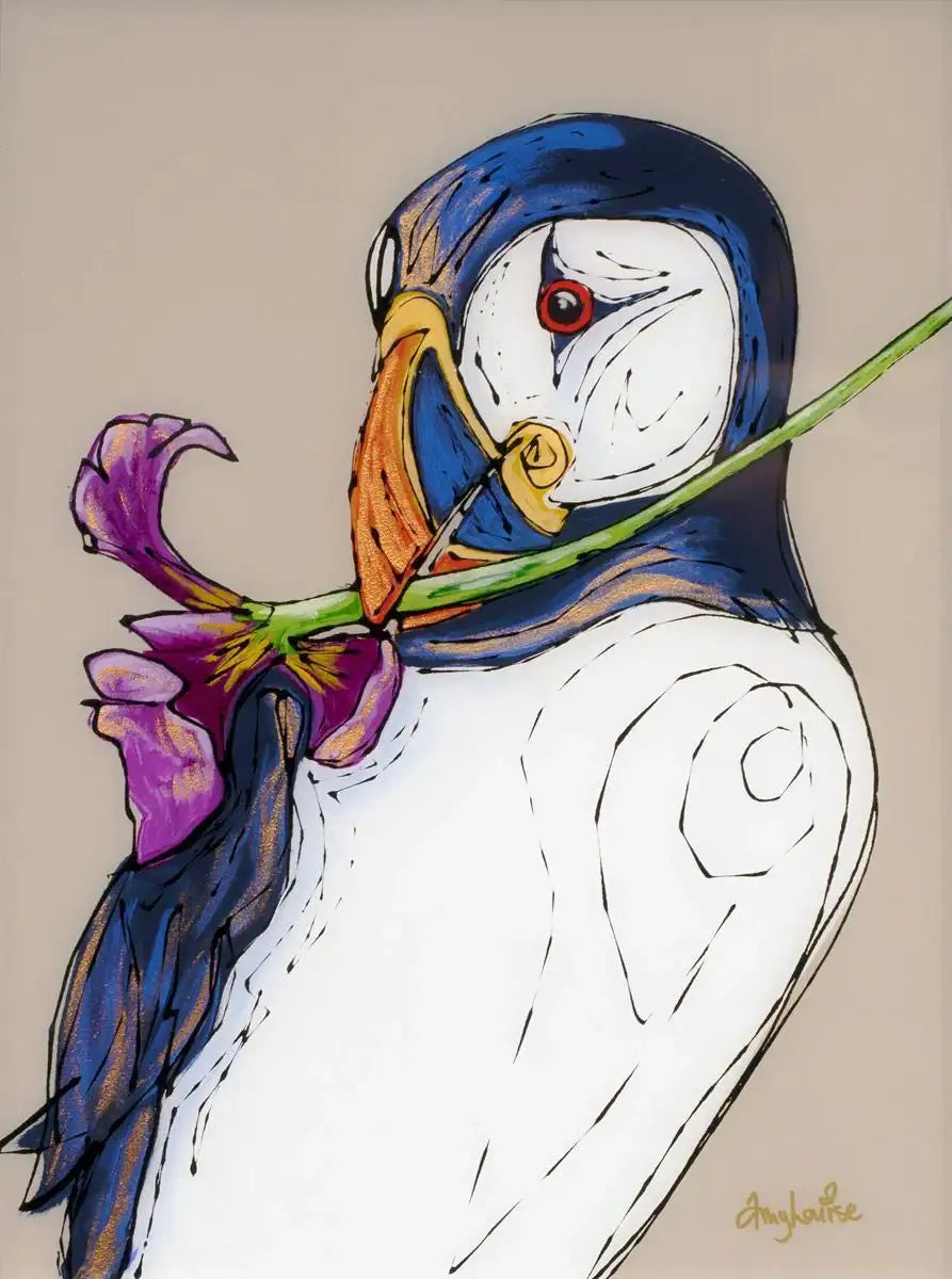 A Flower For My Love - Original - SOLD by artist Amy Louise - Wyecliffe Galleries