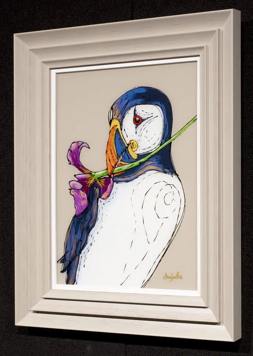 A Flower For My Love - Original - SOLD by artist Amy Louise - Wyecliffe Galleries