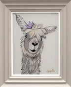 Adeline Alpaca - Original - SOLD by artist Amy Louise - Wyecliffe Galleries