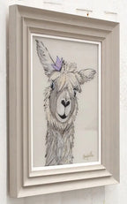 Adeline Alpaca - Original - SOLD by artist Amy Louise - Wyecliffe Galleries