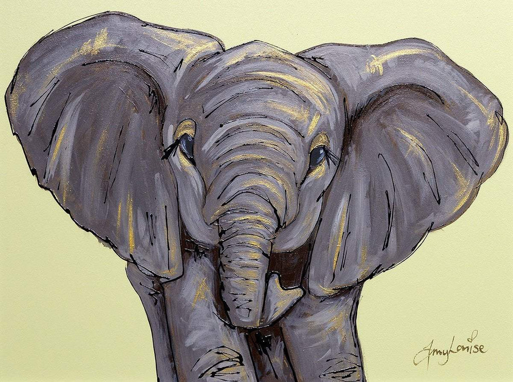 Big Ears - Original - SOLD by artist Amy Louise - Wyecliffe Galleries