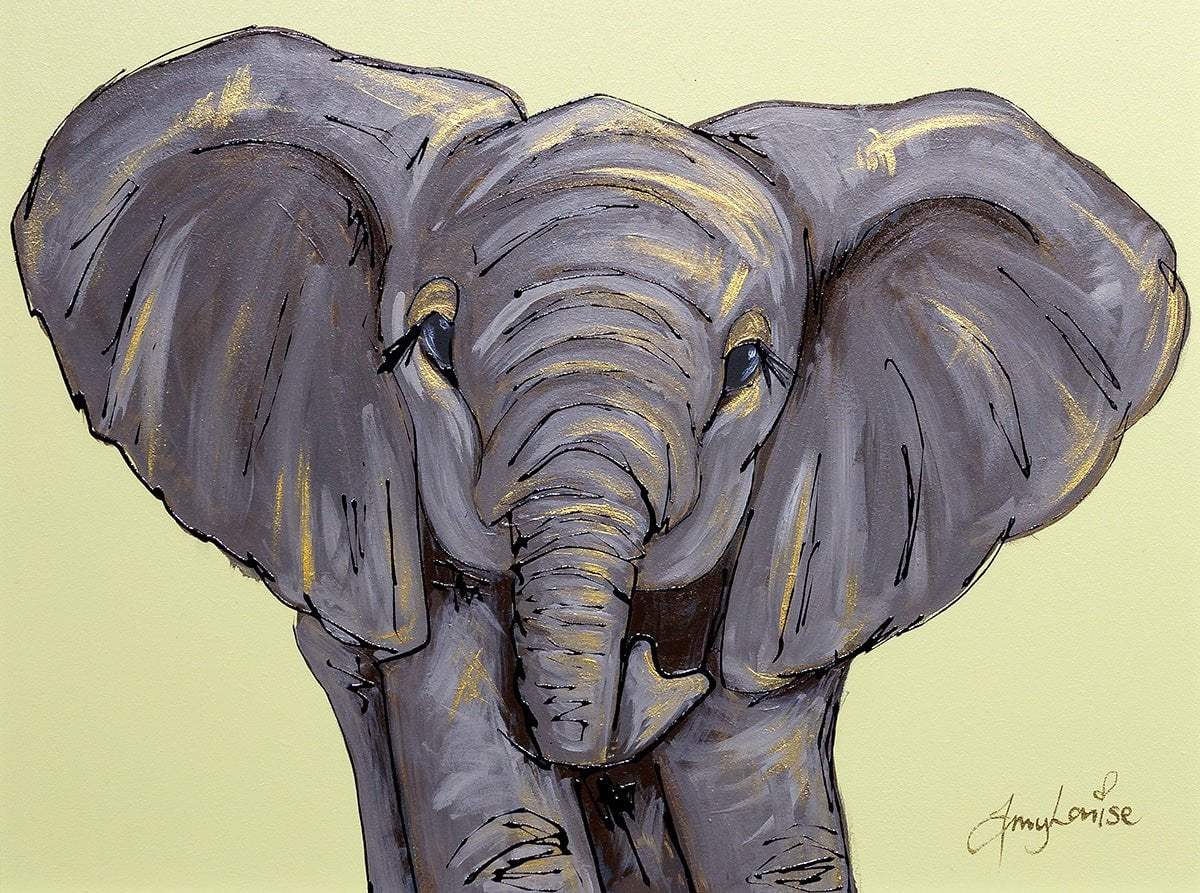 Big Ears - Original - SOLD by artist Amy Louise - Wyecliffe Galleries