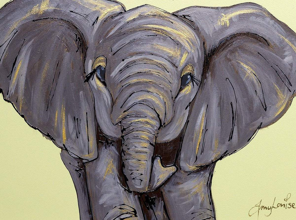 Big Ears - Original - SOLD by artist Amy Louise - Wyecliffe Galleries