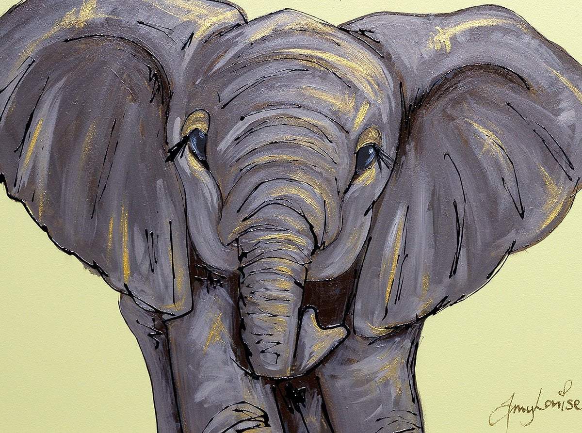 Big Ears - Original - SOLD by artist Amy Louise - Wyecliffe Galleries