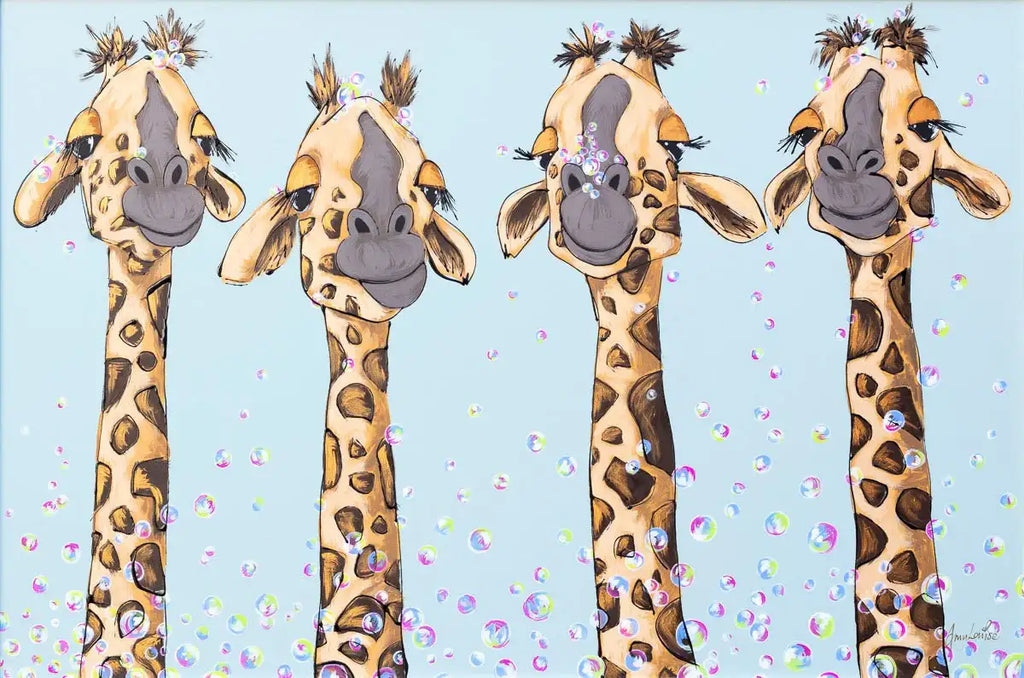 Bubbling Heights - Original - SOLD by artist Amy Louise - Wyecliffe Galleries