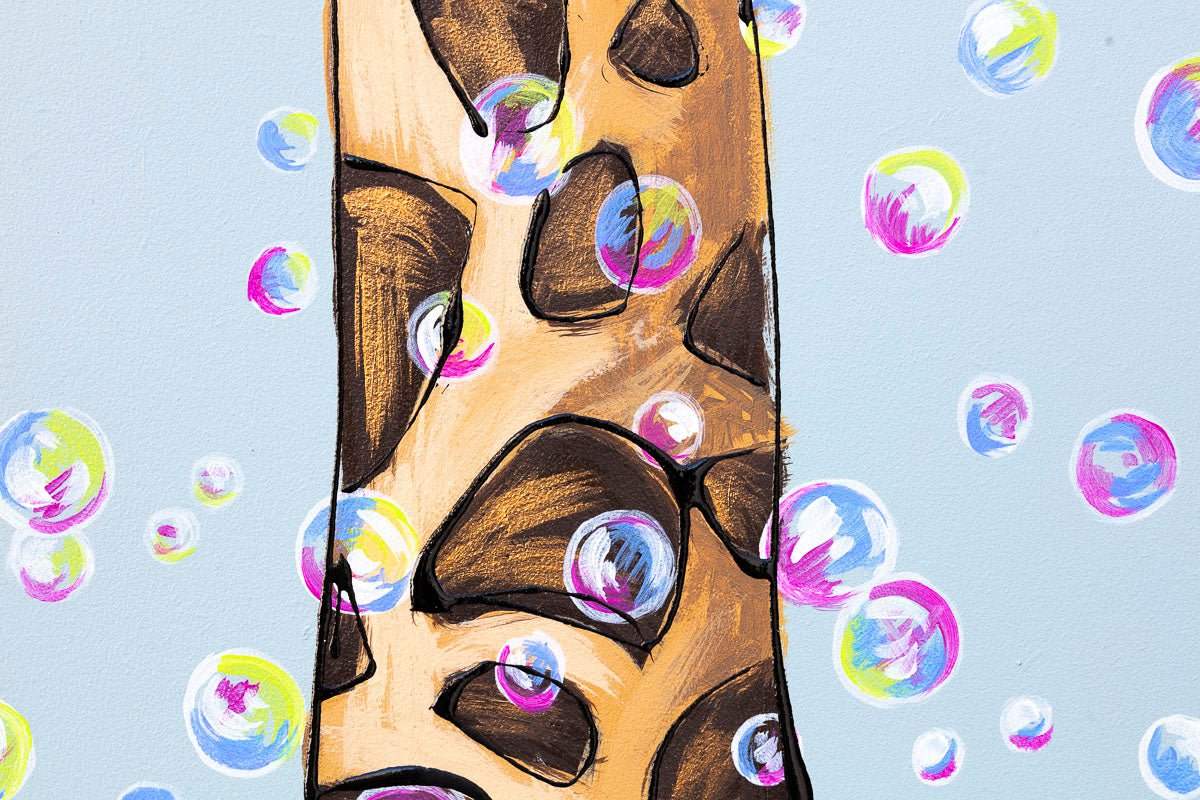 Bubbling Heights - Original - SOLD by artist Amy Louise - Wyecliffe Galleries