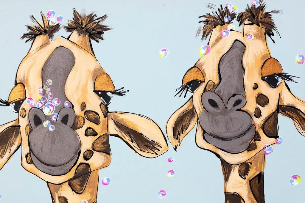 Bubbling Heights - Original - SOLD by artist Amy Louise - Wyecliffe Galleries