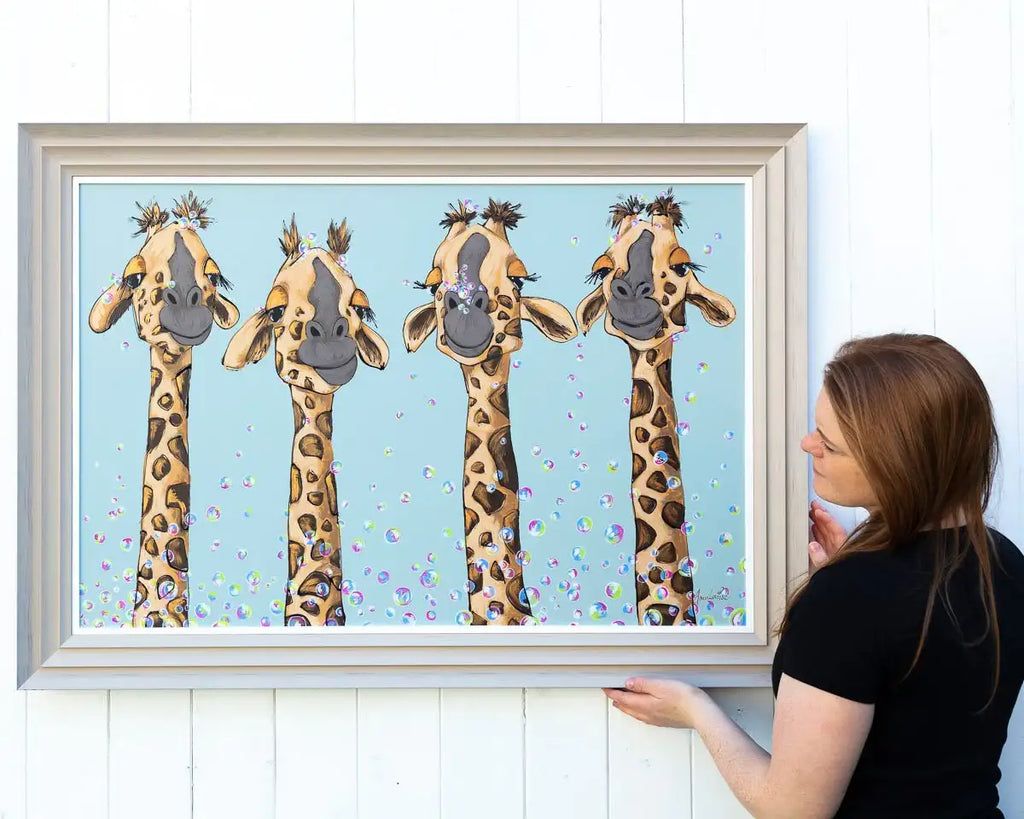 Bubbling Heights - Original - SOLD by artist Amy Louise - Wyecliffe Galleries