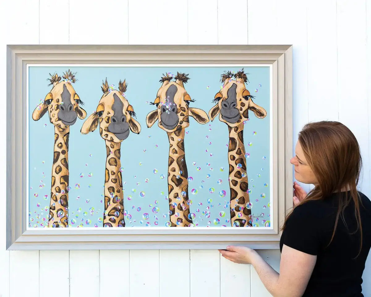 Bubbling Heights - Original - SOLD by artist Amy Louise - Wyecliffe Galleries