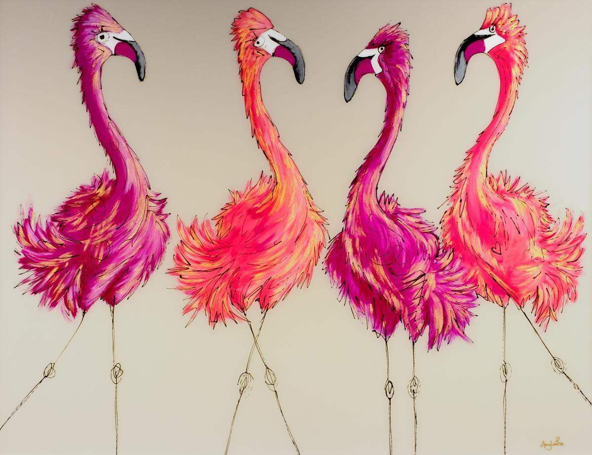 Catwalk Ready - Original - SOLD by artist Amy Louise - Wyecliffe Galleries