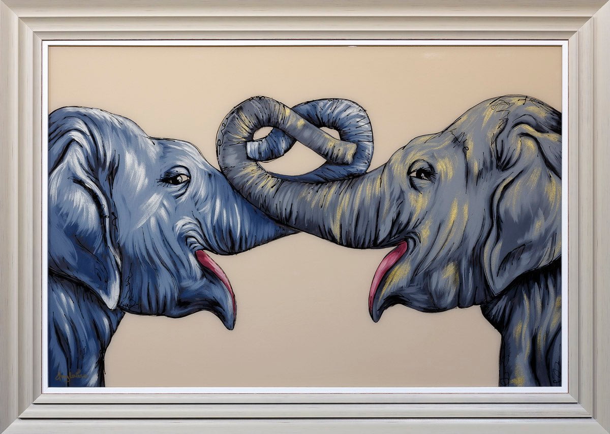 Elephants Never Forget - Original Amy Louise Framed