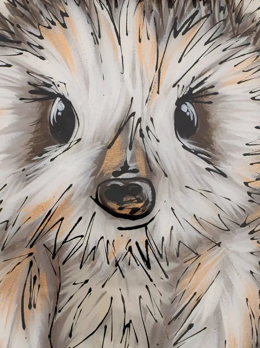 Hector Hedgehog - Original - SOLD by artist Amy Louise - Wyecliffe Galleries
