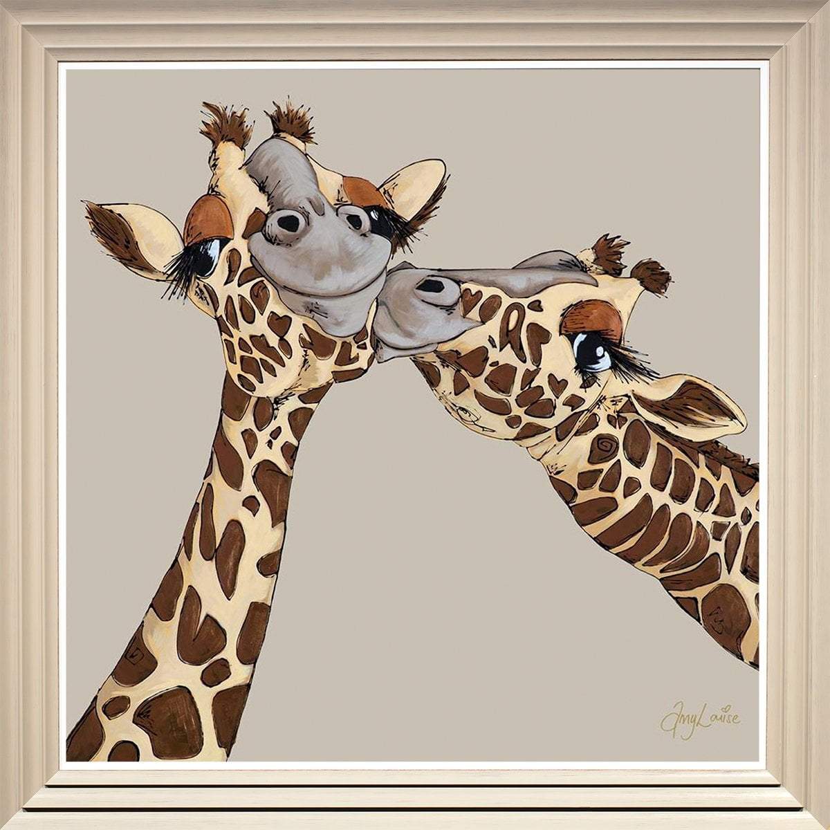 Love Reaches New Heights - Original - SOLD Amy Louise Framed