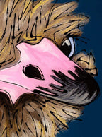 Olly Ostrich - Original - SOLD by artist Amy Louise - Wyecliffe Galleries