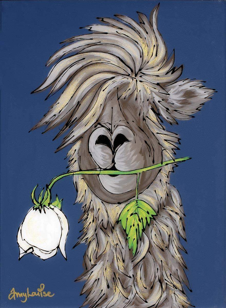 Rose - Original - SOLD by artist Amy Louise - Wyecliffe Galleries