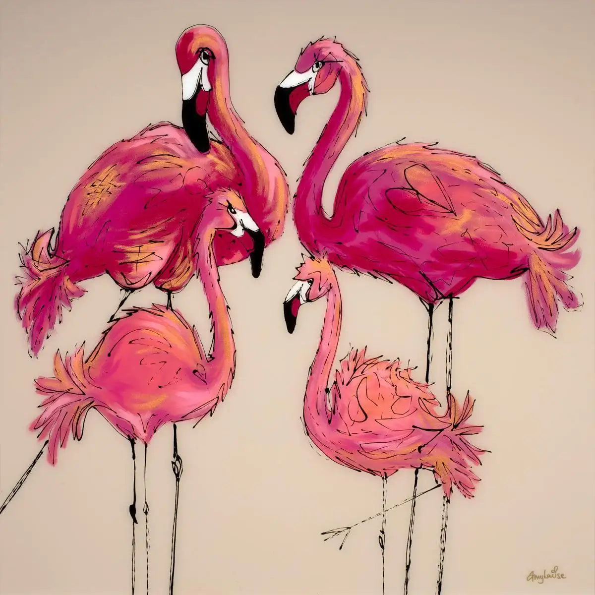 The Brood - Original - SOLD by artist Amy Louise - Wyecliffe Galleries