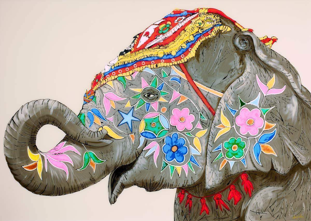 The Greatest Show - SOLD by artist Amy Louise - Wyecliffe Galleries