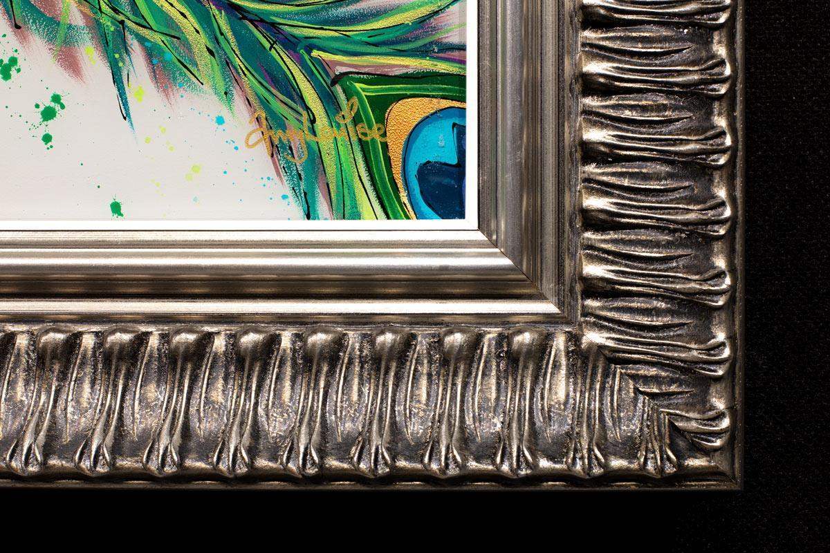 The Peacock Dance - Original - SOLD by artist Amy Louise - Wyecliffe Galleries