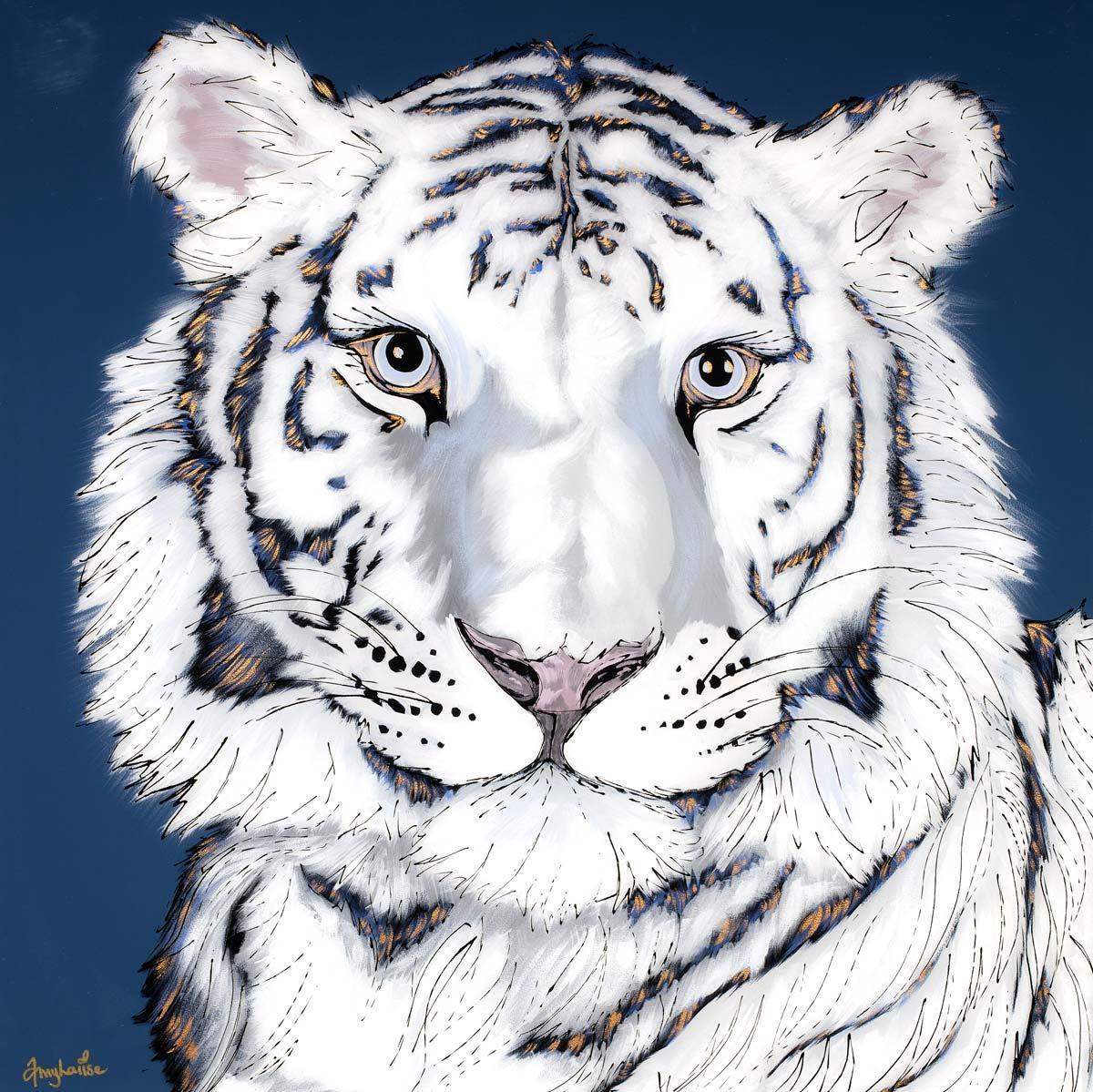 The Queen Of Ferocity - Original - SOLD by artist Amy Louise - Wyecliffe Galleries