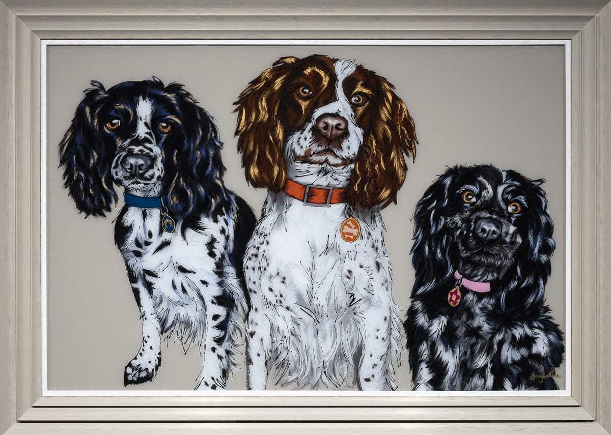 The Three of us - Original - SOLD by artist Amy Louise - Wyecliffe Galleries