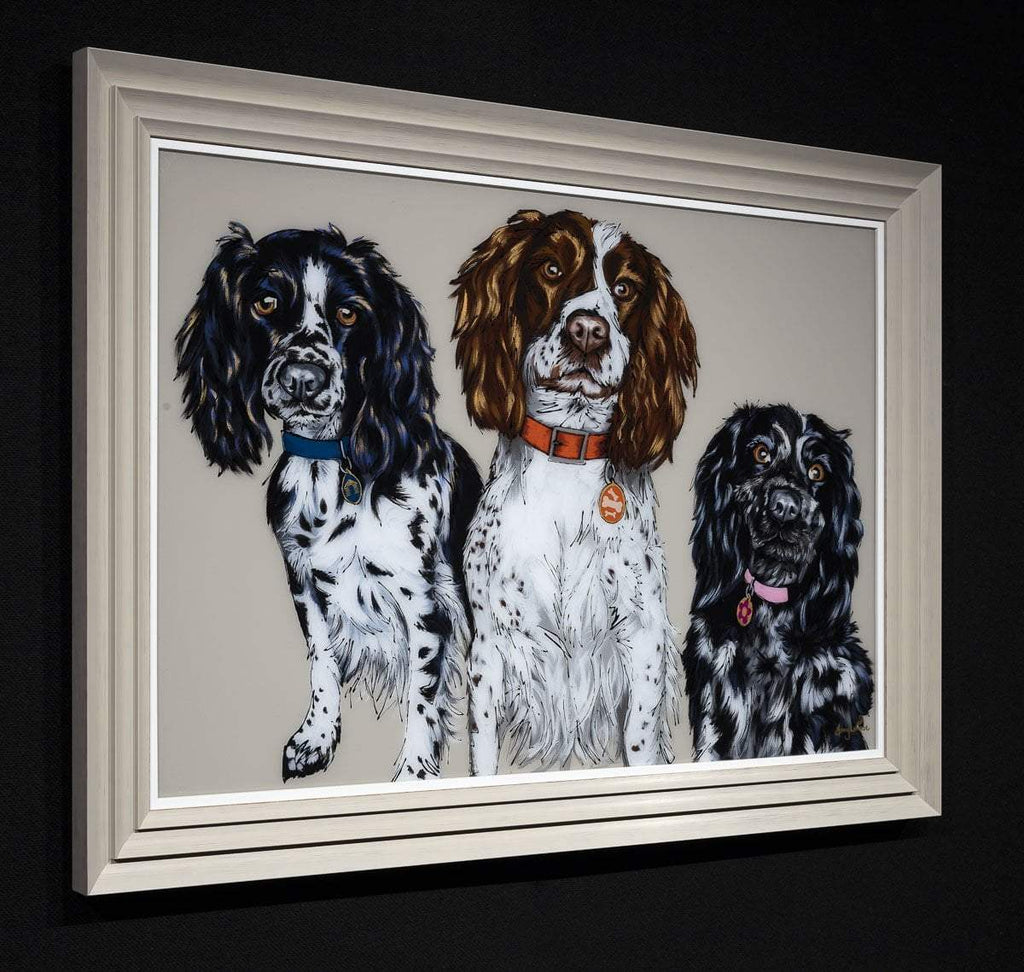 The Three of us - Original - SOLD by artist Amy Louise - Wyecliffe Galleries