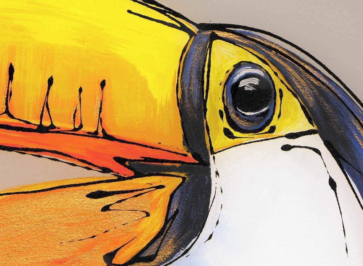 Timmy Toucan - SOLD by artist Amy Louise - Wyecliffe Galleries