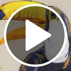 Timmy Toucan - SOLD by artist Amy Louise - Wyecliffe Galleries