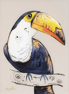 Tommy Toucan - Original - SOLD by artist Amy Louise - Wyecliffe Galleries