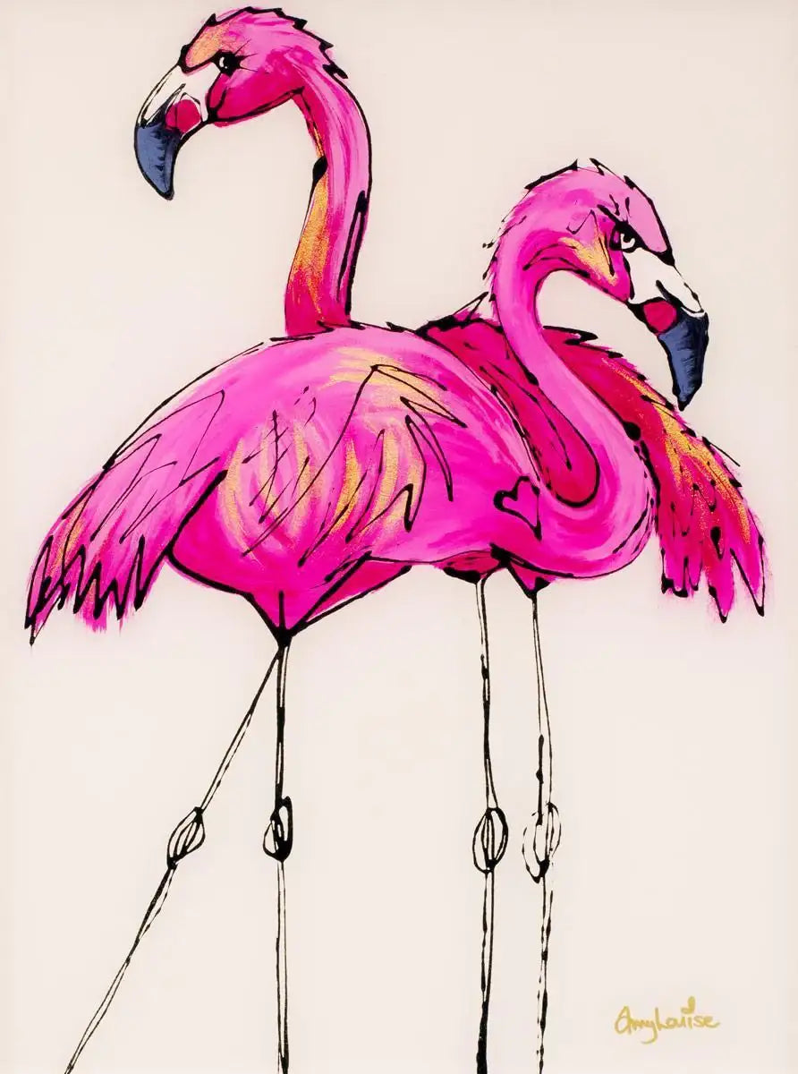 Two Of A Kind - Original - SOLD by artist Amy Louise - Wyecliffe Galleries