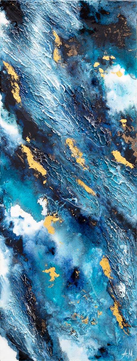Triton Triptych - Original - SOLD by artist Amy Magee - Wyecliffe Galleries