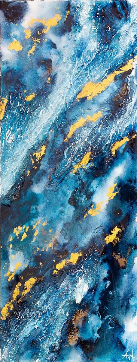 Triton Triptych - Original - SOLD by artist Amy Magee - Wyecliffe Galleries