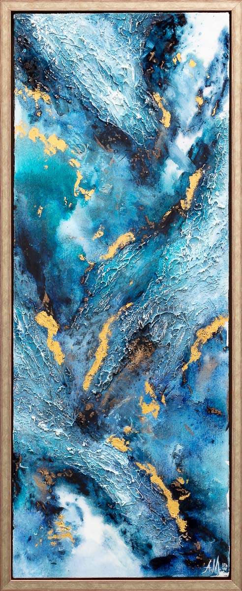 Triton Triptych - Original - SOLD by artist Amy Magee - Wyecliffe Galleries