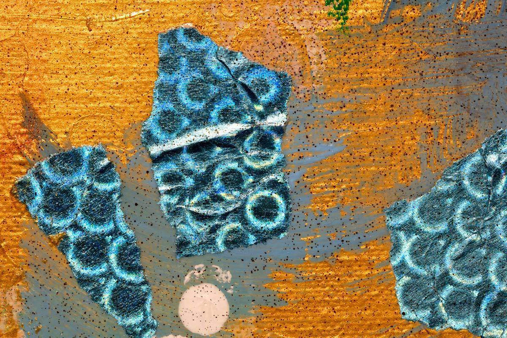 Blue Colombines - Original by artist Amylee - Wyecliffe Galleries