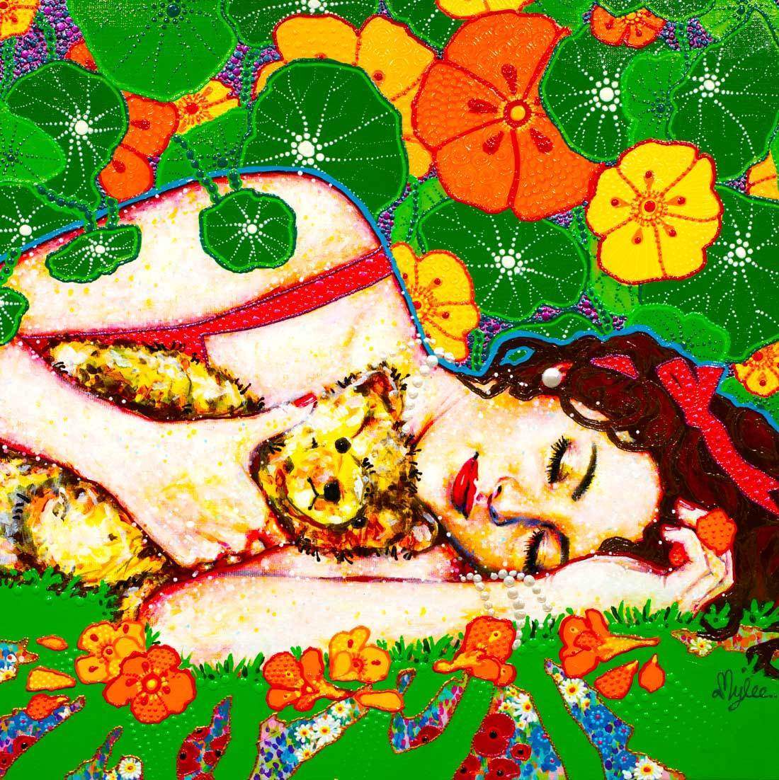 Capucine - Original by artist Amylee - Wyecliffe Galleries