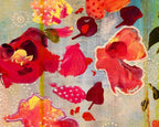 Floral Curtain - Original - SOLD by artist Amylee - Wyecliffe Galleries