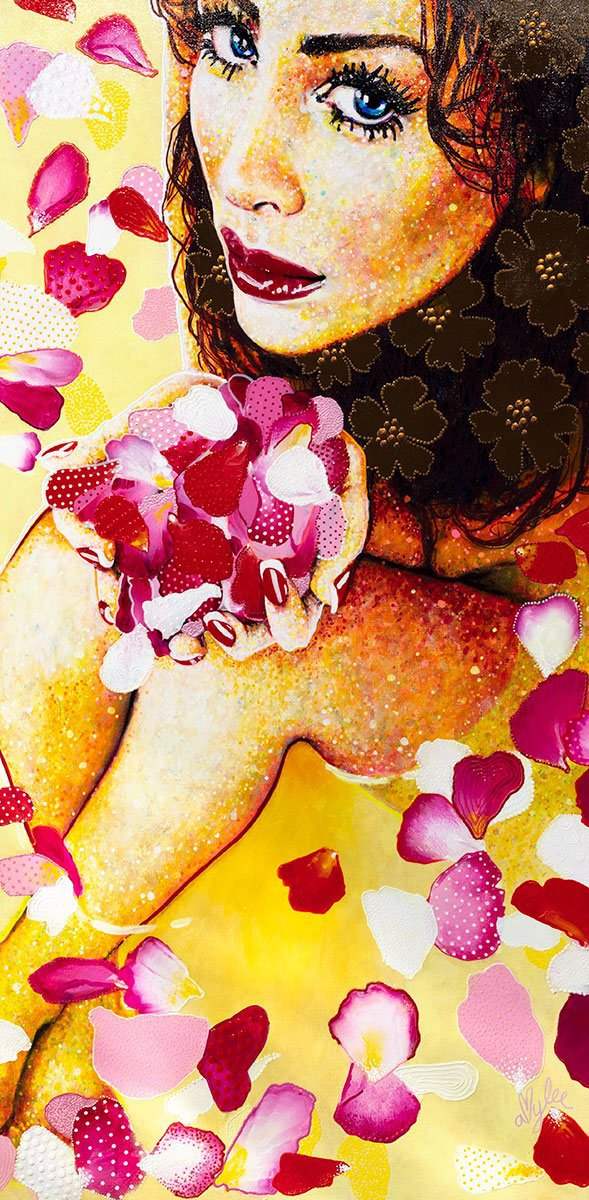 Le Bain - Original by artist Amylee - Wyecliffe Galleries