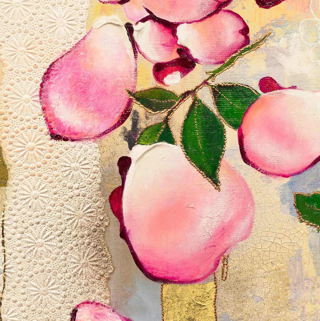 Pink Roses - Original - SOLD by artist Amylee - Wyecliffe Galleries