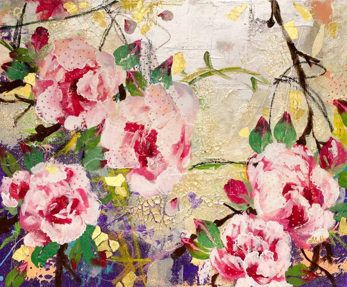 Paeonia - Original by artist Amylee - Wyecliffe Galleries