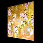 Rose and Eucalyptus Leaves - Original by artist Amylee - Wyecliffe Galleries