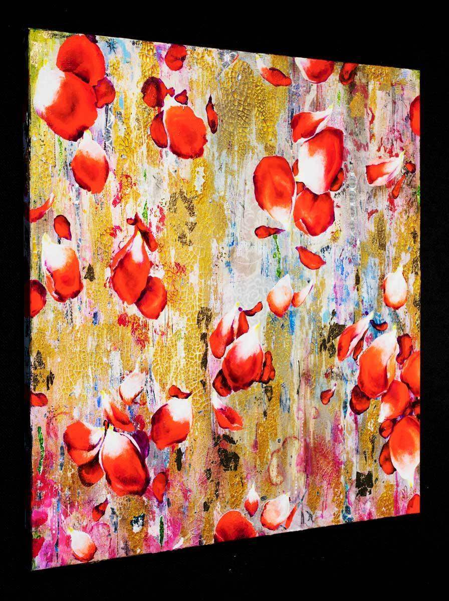 Roses Fall - SOLD by artist Amylee - Wyecliffe Galleries