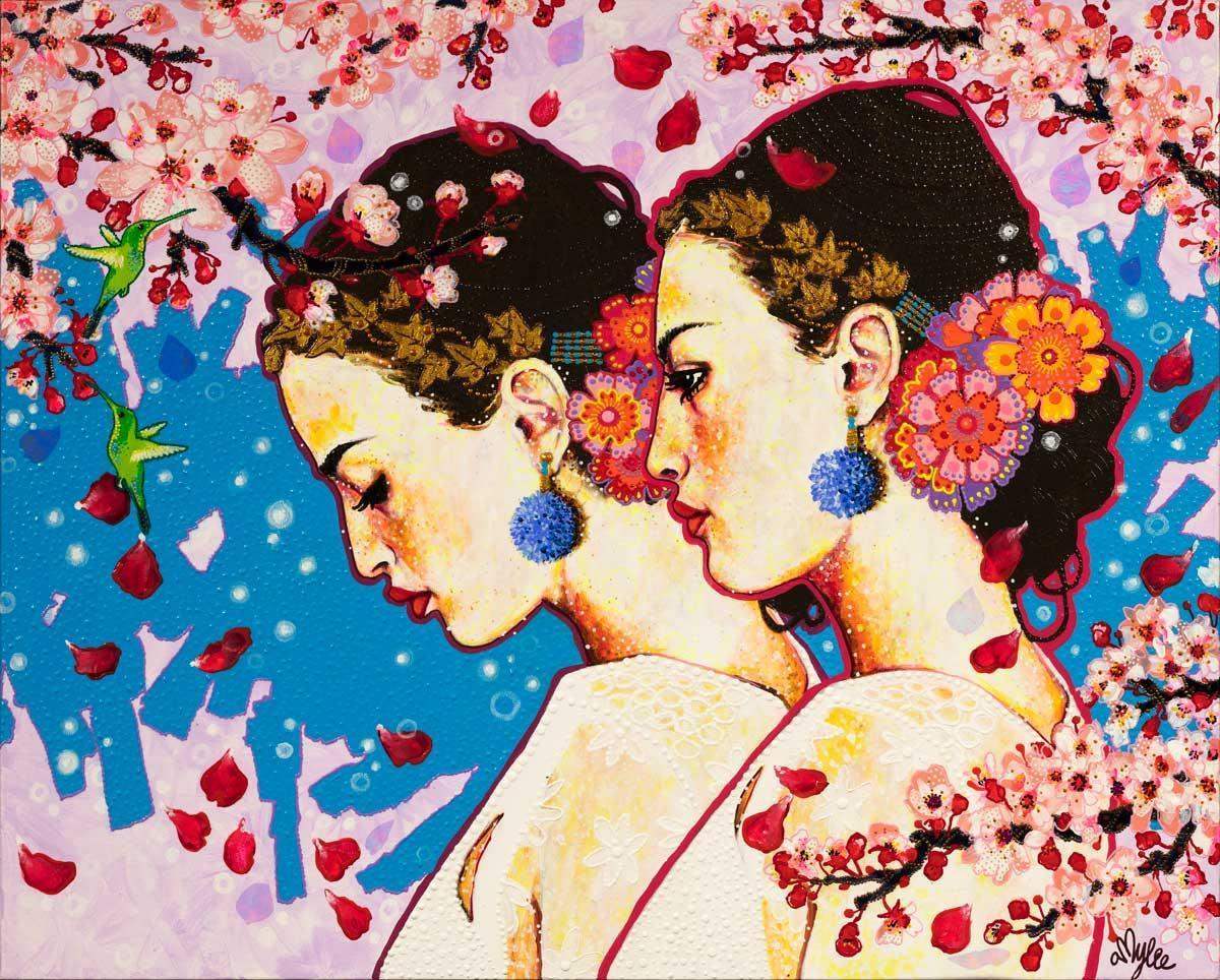 Twin - Original by artist Amylee - Wyecliffe Galleries