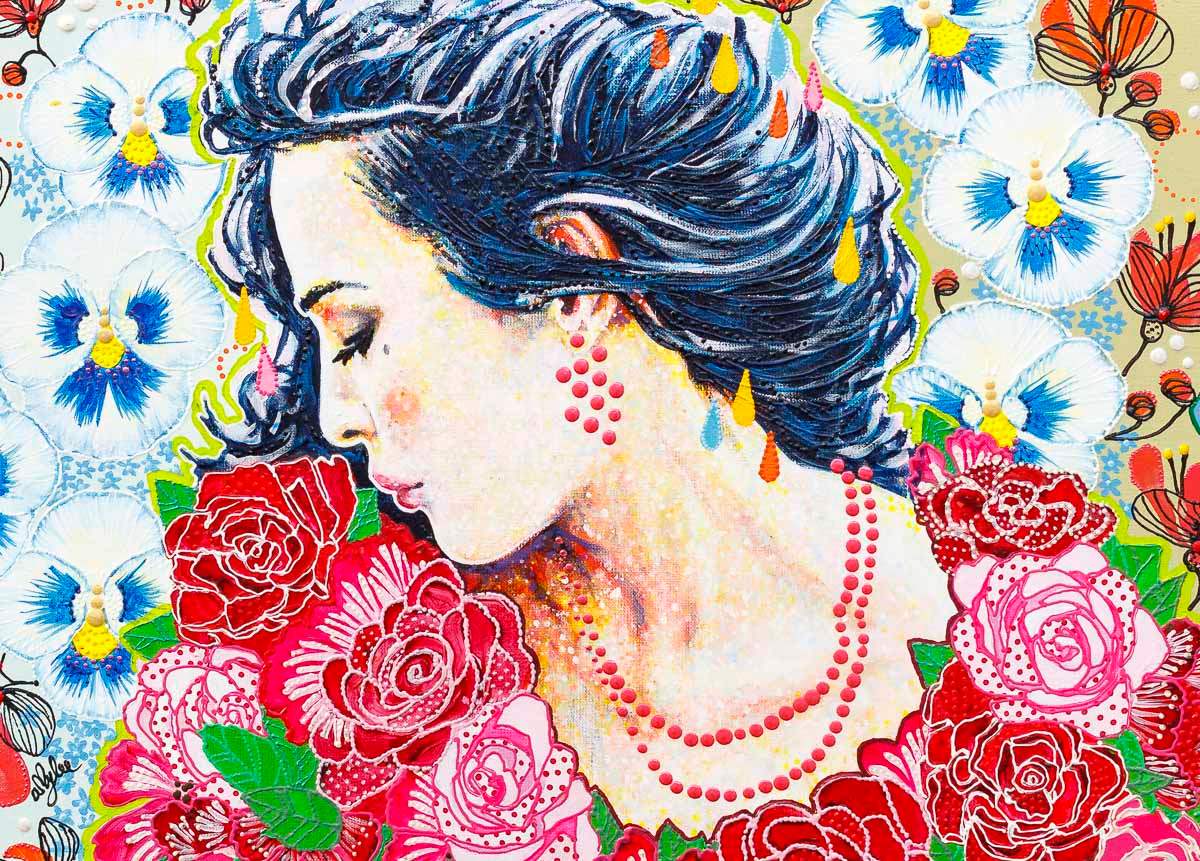 Viola - Original by artist Amylee - Wyecliffe Galleries