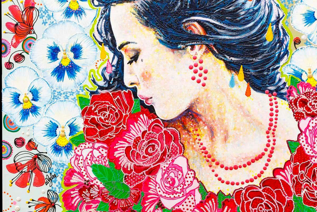 Viola - Original by artist Amylee - Wyecliffe Galleries